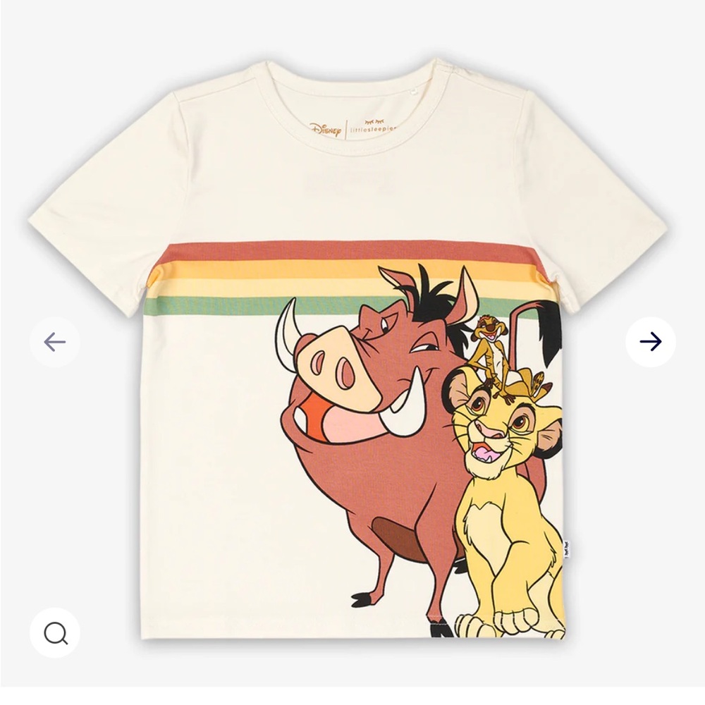 NWT 12-18m Little Sleepies Lion King Grapic Tee